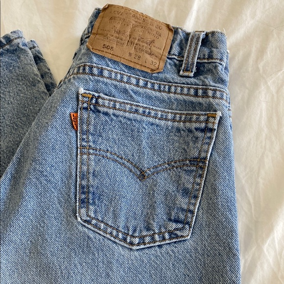 Levi's Denim - Levi's • 505 vintage orange tag